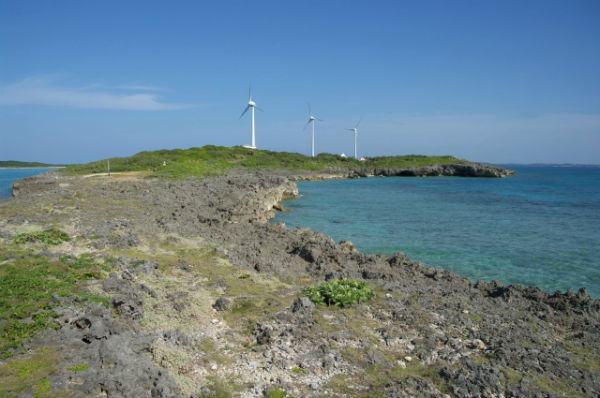 宮古島:西平安名崎の風車